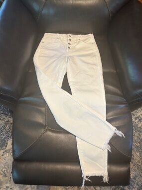 Madewell High-Rise White Button-Fly Women’s Jeans